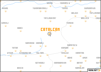 map of Çatalçam