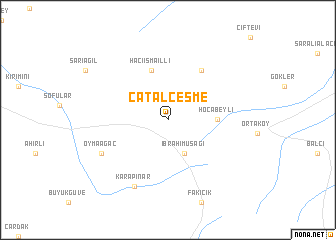 map of Çatalçeşme