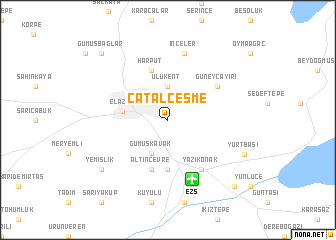 map of Çatalçeşme