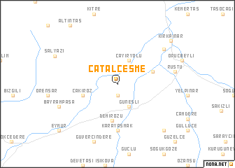 map of Çatalçeşme