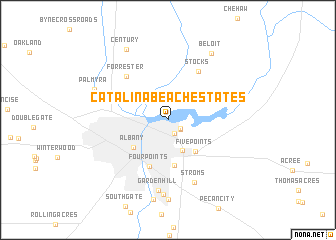 map of Catalina Beach Estates