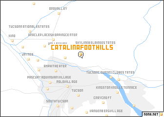 map of Catalina Foothills