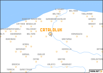 map of Çataloluk