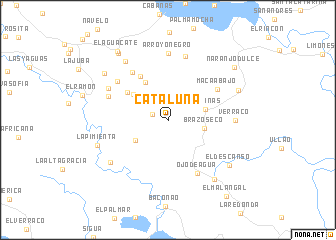 map of Cataluña