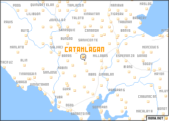 map of Catamlagan