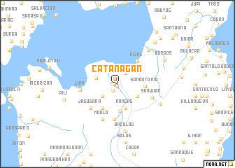 map of Catanagan