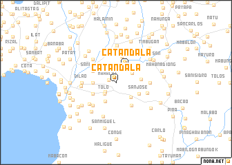 map of Catandala