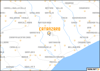 map of Catanzaro