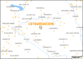 map of Cataure de Ceme