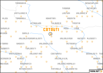 map of Cătăuţi