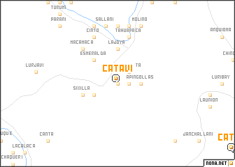 map of Catavi
