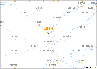 map of Caţa