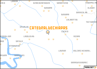 map of Catedral de Chiapas