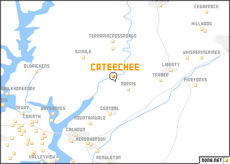 map of Cateechee
