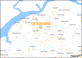 map of Catepename