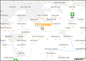 map of Caterham