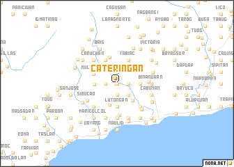 map of Cateringan