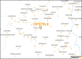 map of Catetele