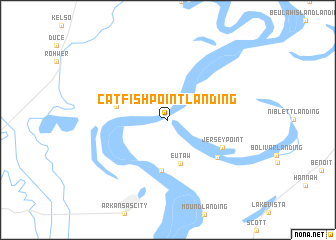 map of Catfish Point Landing