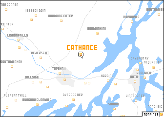 map of Cathance