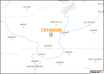 map of Catharine