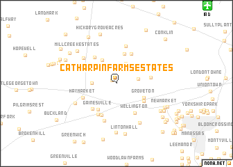 map of Catharpin Farms Estates