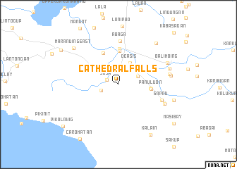 map of Cathedral Falls