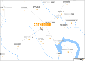 map of Catherine