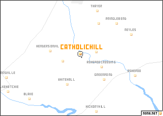 map of Catholic Hill