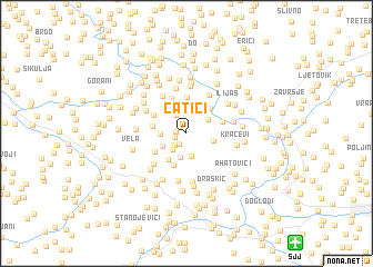 map of Čatići