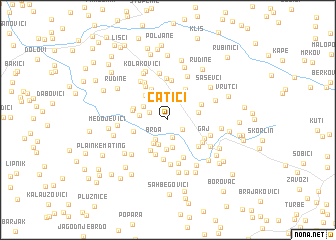 map of Čatići