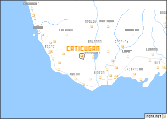 map of Caticugan