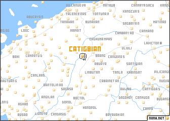 map of Catigbian