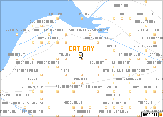 map of Catigny