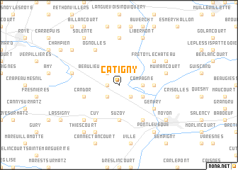 map of Catigny