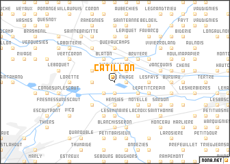 map of Catillon