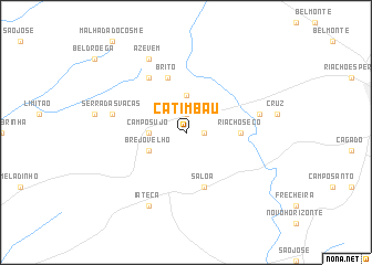 map of Catimbau