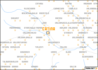 map of Cătina
