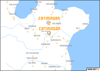 map of Catiningan