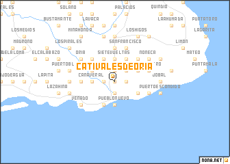 map of Cativales de Oria