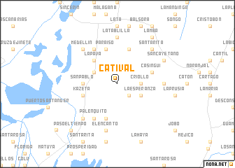 map of Catival