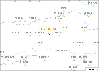 map of Çatkese
