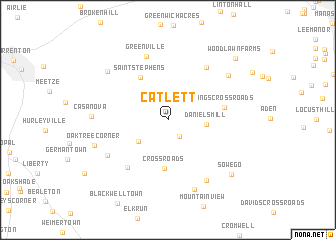 map of Catlett