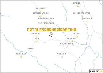 map of Catolé Sabambaia de Cima