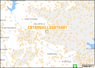 map of Catonsville Gateway