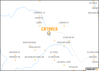 map of Catorce