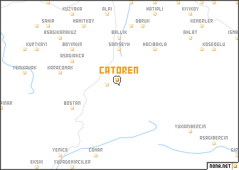 map of Çatören