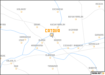 map of Çatova