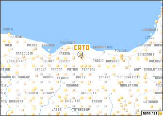 map of Cato