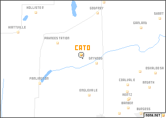 map of Cato